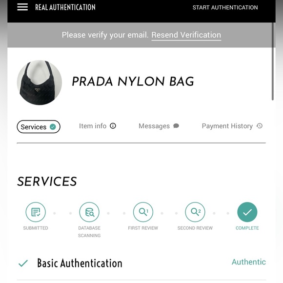 Authentic Prada Black Nylon Hobo Bag - Picture 12 of 12